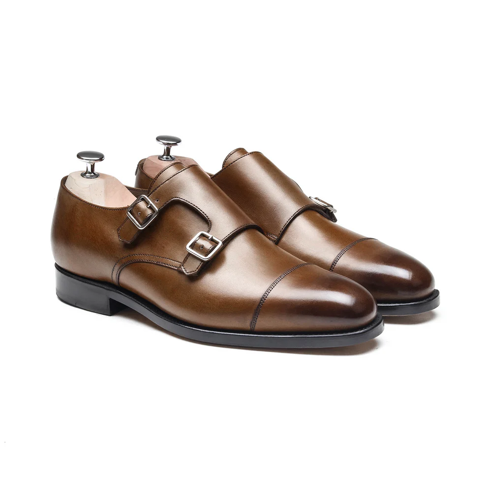 Chaussures Homme Monk (Boucles) Marron