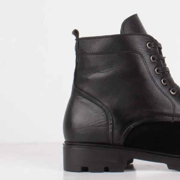 boots hommes  Cuir noir – Image 5