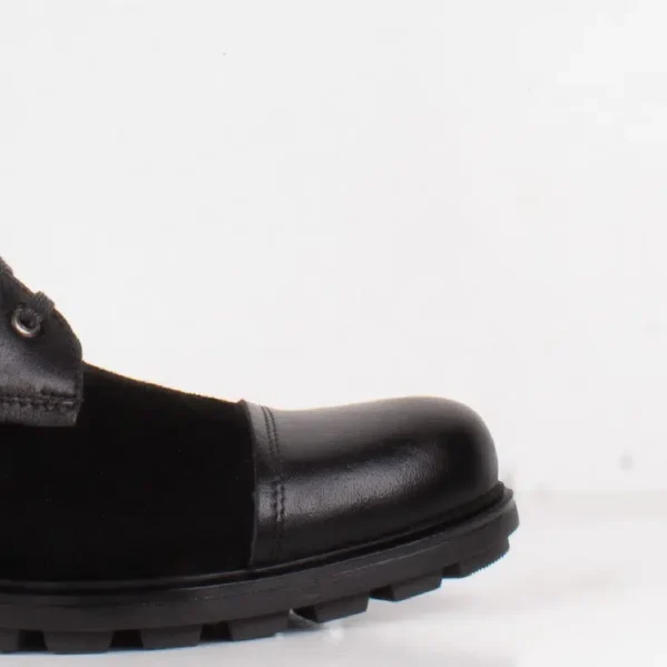boots hommes  Cuir noir – Image 4