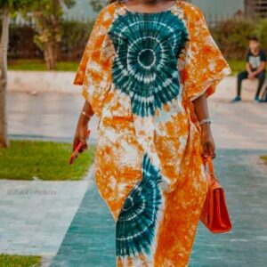 Robe Batik Makeba 2 cercles venant d'Abidjan