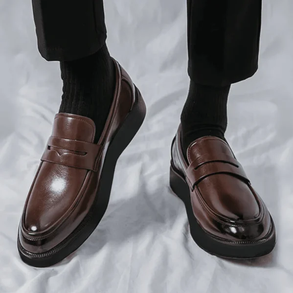 Mocassin Homme Cuir Marron